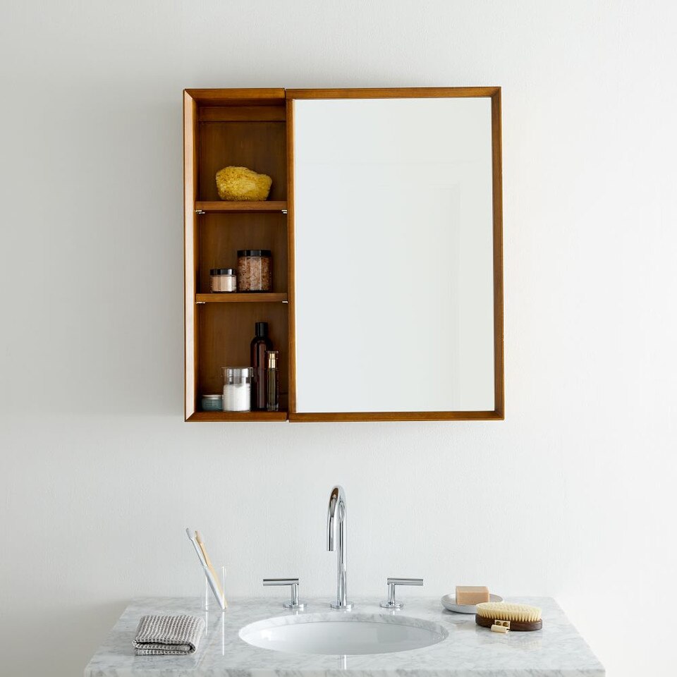 MidCentury Bathroom with Shelves west elm United Kingdom